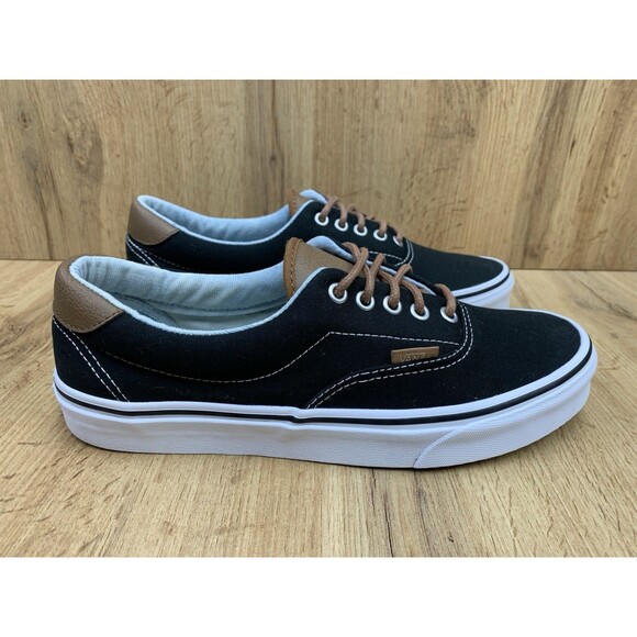 Vans Era Black Brown Canvas Lace Up Sneakers Men’s Size 9.5 Casual Shoes main image 9
